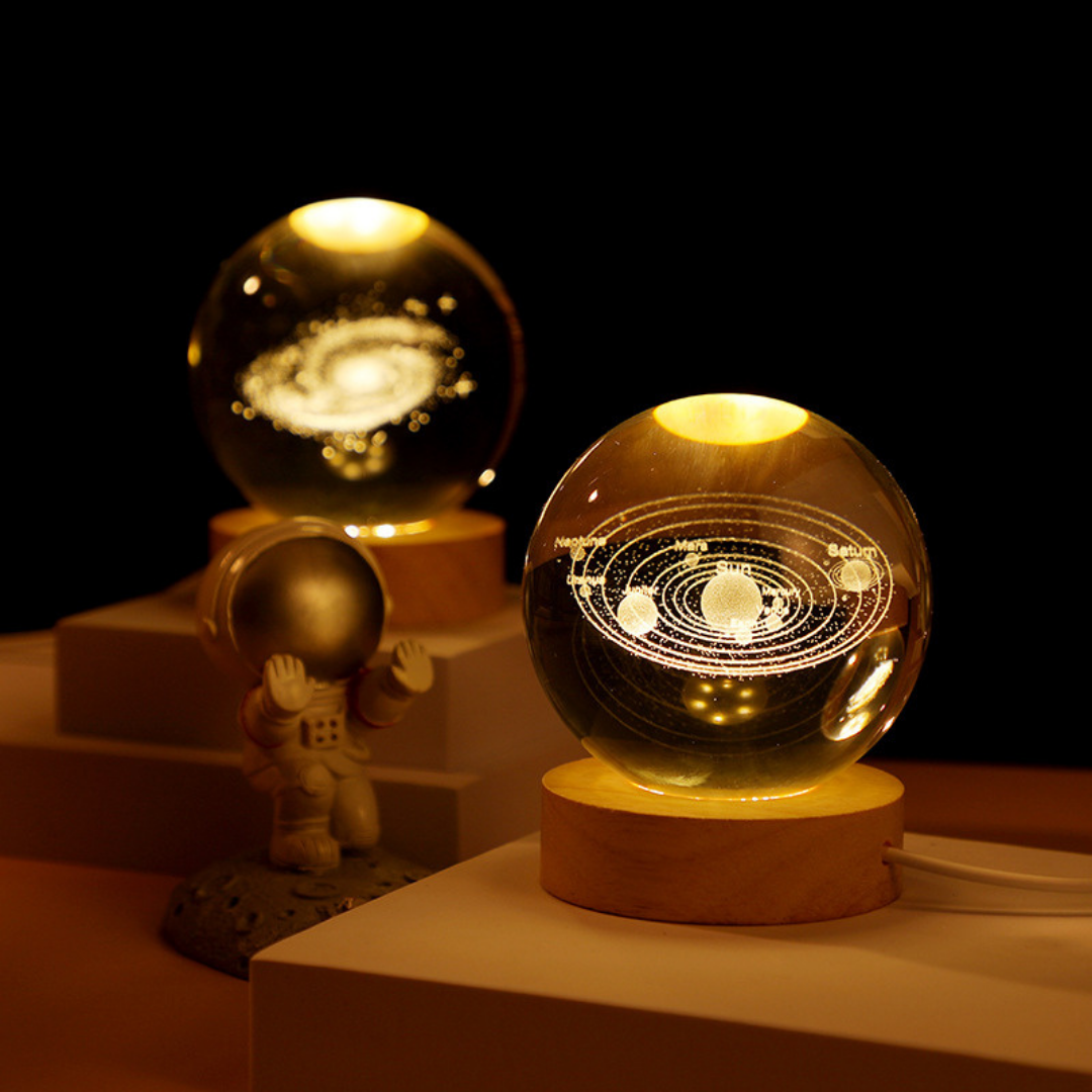 3D Crystal Ball LED String Lights for Festive Decoration