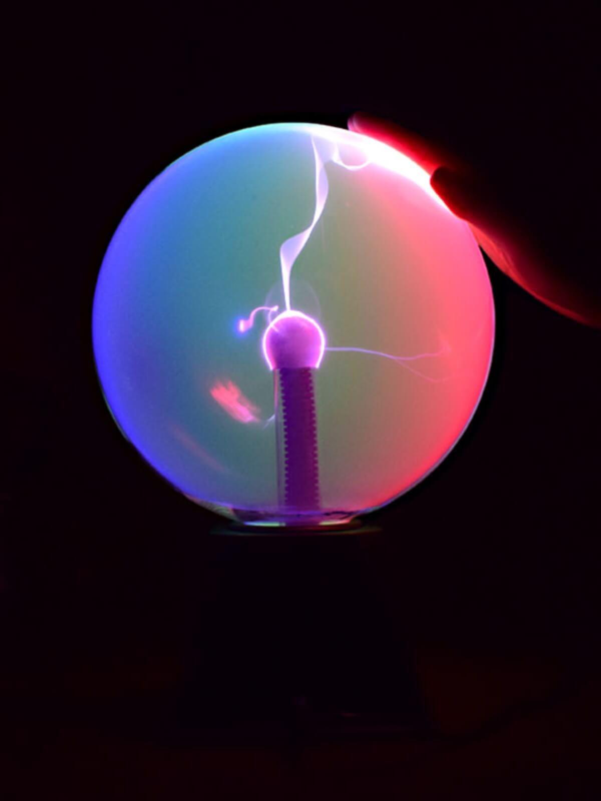 Touch & Sound Sensitive Plasma Ball - 3 to 8 Inch Electric Lightning Sphere for Kids, Parties, Home Decor, and Christmas Gifts