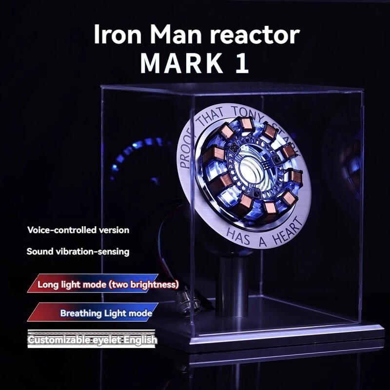Avengers MK1 Iron Man Arc Reactor Hand Model Desktop Ornament - Anime Collectible Blind Box