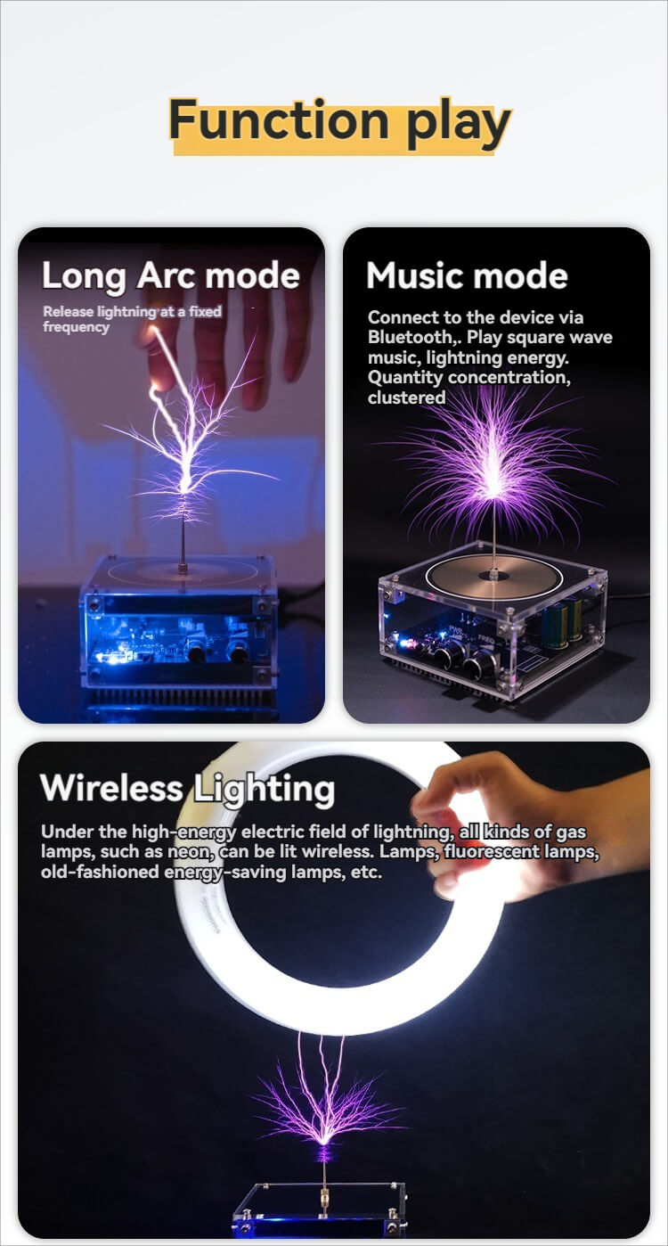 Stark Music Tesla Coil - Lightning in the Palm